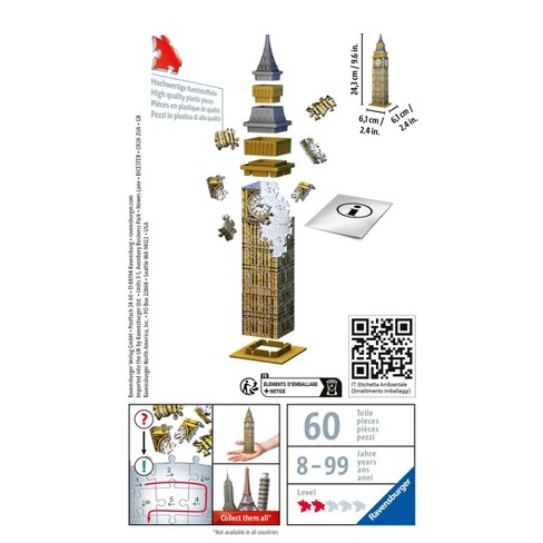 Puzzle 3D Big Ben - Ravensburger Puzzle 3d - Toys Center