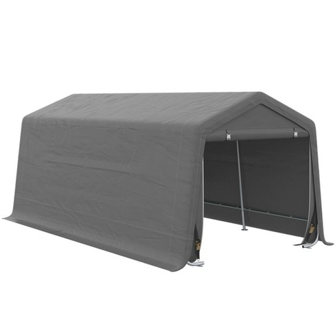 Outsunny 20' x 10' Portable Garage, Heavy Duty Carport, Storage Tent Shelter w/ Anti-UV Sidewalls and Double Zipper Doors - image 1 of 4