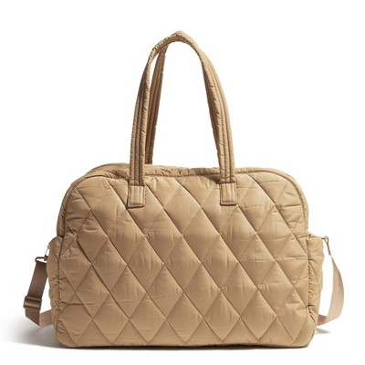 Image of Vera Bradley Women's Outlet Ultralight Large Weekender Travel Bag Tiger's Eye