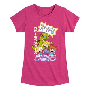 Girls' - Rugrats - JPN Poster Fitted Short Sleeve Graphic T-Shirt - 1 of 4