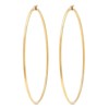 Steeltime Ladies 18kt Gold Plated Stainless Steel Round Hoops Earrings - 2 of 4