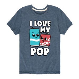 Boys' - Instant Message - I Love My Pop Short Sleeve Graphic T-Shirt - 1 of 4