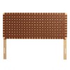 Modway Sparta Weave Full Headboard – Vegan Leather Upholstery with Intricate Woven Texture, Minimalist Bedroom Accent - 2 of 4