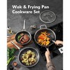 Aoibox 3-Piece Hybrid Stainless Steel Cookware Set with Lids, Non Stick, PFOA Free, Dishwasher & Oven Safe, Induction Compatible - 2 of 4