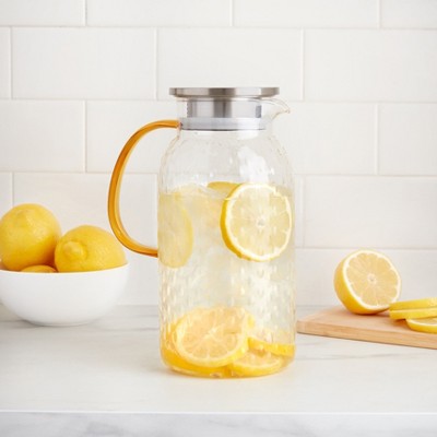 BrylaneHome Garden Picnic Glass Pitcher
