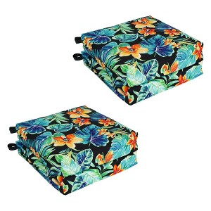 Blazing Needles, Set of 4 Outdoor Chair Cushions - 1 of 2