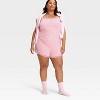 Women's Variegated Rib Tank and Shorts Pajama Set - Auden™ - 3 of 3