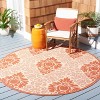 Courtyard CY2714 UV & Stain Resistant Non-Shedding Power Loomed Indoor/Outdoor Rugs - Safavieh - 2 of 3