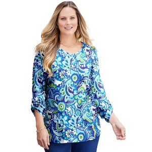 Catherines Liz&Me V-Neck Top - 1 of 4