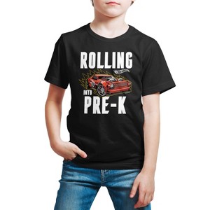 Boys' - Hot Wheels - Rolling Into Pre-K Short Sleeve Graphic T-Shirt - 1 of 4