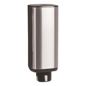 Tork Foam Skincare Manual Dispenser, 1 L Bottle; 33 oz Bottle, 4.25 x 4.25 x 11.38, Stainless Steel - 1 of 4