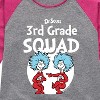 Girls' - Dr. Seuss - 3rd Grade Squad Thing 1 and Thing 2 Shirt Tail Raglan Graphic T-shirt - 2 of 4