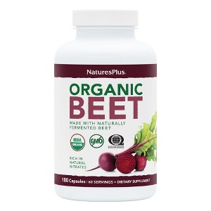 Organic Beet Capsules by Nature's Plus  -  180 Capsule - 1 of 3