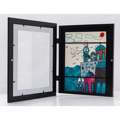 2 Packs Kids Art Frames Front Opening Holds 150 Sheets A4 Kids Artwork Frames Changeable | Kids Artwork Display Storage for Children Drawing Crafting