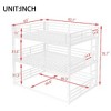Kumasinova Metal Triple Bunk Bed, Heavy-Duty Steel Bed Frame with Full-Length Guardrails, Noise-Reducing Design for Shared Kids' Rooms/Guest Spaces - 2 of 4