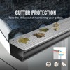 VEVOR Gutter Guard, 6 inch Width, Aluminum Leaf Filter DIY Gutter Cover, 26 PCS 104 ft Total Length, 0.157'' Hole Diameter & 0.02'' Thick,Silver - 3 of 4