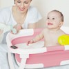 Napei Collapsible Baby Bathtub for Infants and Toddlers with Bath Net and Thermometer - 2 of 4