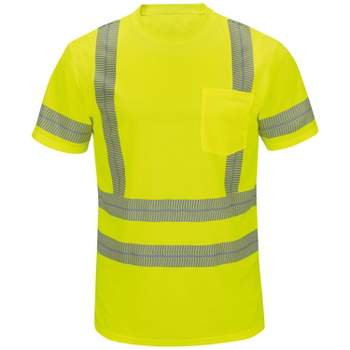 Red Kap Short Sleeve Hi-Visibility T-Shirt, Type R Class 3