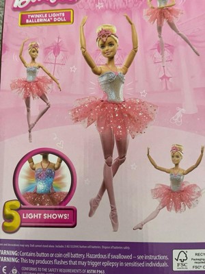 Barbie Dreamtopia Twinkle Lights Blonde Ballerina Doll : Target