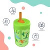 LunaLulinlk Tumbler, Soft Straw Tumbler for Toddlers, 12oz, Leak-Proof, Easy to Hold, Dinosaur - 3 of 4