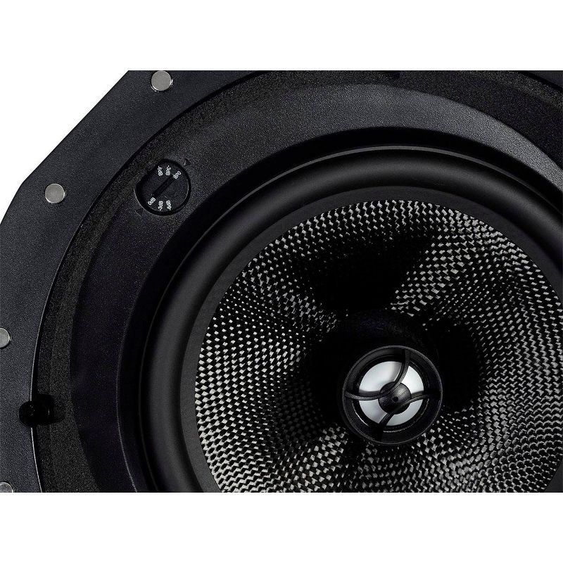 Monoprice 2-Way Carbon Fiber In-Ceiling Speakers - 8 Inch With 15 Degree Angled Drivers (Pair) - Alpha Series, 3 of 7