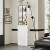 Famapy Fashionable White Bathroom Cabinet Transforming Bathrooms into Oases of Comfort and Style Bookshelves - 2 of 4
