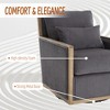 TiramisuBest Swivel Barrel Chair, Comfy Round Accent Sofa Chair for Living Room, 360 Degree Swivel Barrel Club Chair - 4 of 4