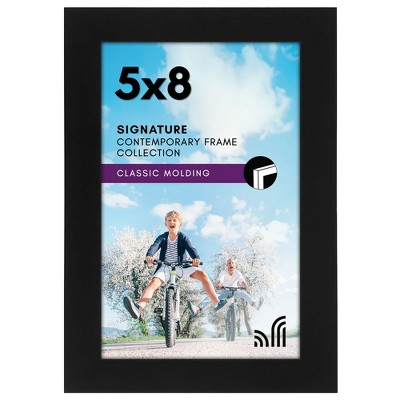 Americanflat 5x8 Picture Frame with Shatter-Resistant Glass - Signature Collection - Gallery-Style Frames Made of Engineered Wood - Photo Frame for