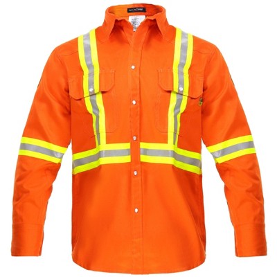Flame Resistant FR High Visibility Hi Vis Shirt - 88% C/12% N - 7oz