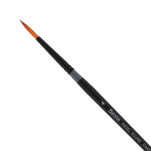 Creative Mark Beste Golden Taklon Nadel Round #1 - 2 Pack Artist Brush, Professional Watercolor Brushes, For Acrylic Painting, Short Handle, Sharp - 1 of 4