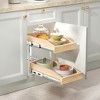 LOVMOR 2 Tier Pull Slide Out Cabinet Organizer , Cabinet Drawer Organizer with U Bracket, Pull Out Drawer for Kitchen Cabinet - 4 of 4