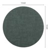 REGALWOVEN Faux Leather Washable Wipeable Heat Resistan Placemats 6 Pcs - 4 of 4