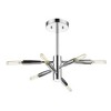 Ascension 6-Light Semi-Flushmount Ceiling Light - Modern Steel Fixture, Dimmable, Damp Rated - 2 of 4
