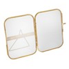 Storied Home Elegant Brass and Glass Rectangular Photo Frame, Brass Color - 4 of 4