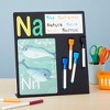 Juvale Large Magnetic Metal Board for Magnets - Tabletop Memo Display Easel Stand for Home, Office, School (Black, 12.6 In) - 2 of 4