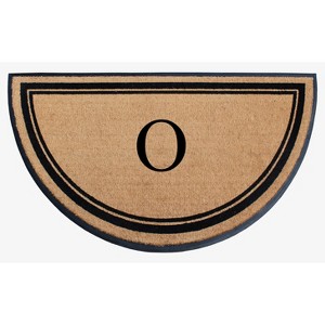 A1HC Natural Coir & Rubber Hand Flocked Large Monogrammed Door Mat 36" X 72" Thick Durable Doormats - 1 of 4