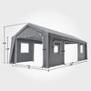 Garvee 12'x20' Carport Canopy-Heavy Duty Waterproof Portable Garage 4 Roll-up Doors & 4 Windows,for Car Truck Boat Storage - 2 of 4