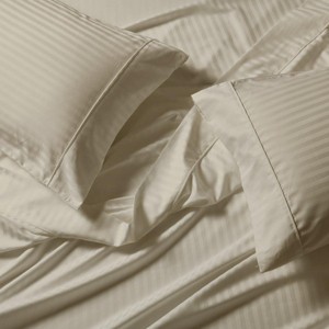 Egyptian Linens Extra Deep Pockets (22 inches) Stripe 650 Easy Care Sheet sets - 1 of 4