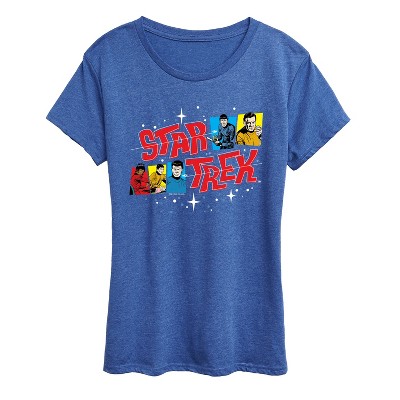 Women's - Star Trek - Galaxy Crew Short Sleeve Graphic T-Shirt