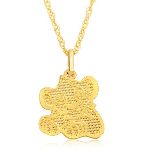 Disney Simba 14k Gold Pendant Necklace, 18" - 1 of 4