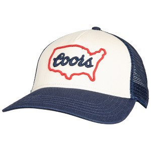 Adult Coors United States Logo Snapback Flat Bill Hat - 1 of 4