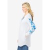 Woman Within Plus Size Embroidered Hoodie Sweatshirt - 4 of 4