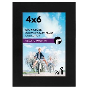 Americanflat 4x6 Picture Frame - Signature Collection - Gallery-Style Frames - Photo Frame Black - 1 of 1
