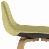 Sapphtopaz Modern Bar Stool Upholstered Dining Chairs with Curved Seat and Backrest Counter Height Barstools Set of 2 for Kitchen Island - 3 of 4