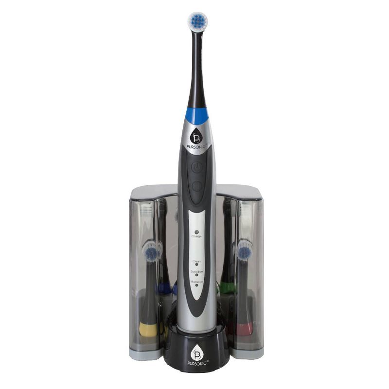 Pursonic Rechargeable S330 Rotary Toothbrush with Bonus Brush Heads - 12pk, 3 of 4