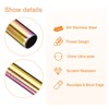 Unique Bargains Durable Material 304 Stainless Steel Straight Drinking Straw 9.49" x 0.47" (L*D) 6 Pcs - 3 of 4
