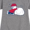 - Peanuts - Linus Snowball Graphic Short Sleeve Fleece Dress - 2 of 4