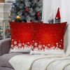 2 Pieces Velvet Christmas Throw Pillow Covers for Couch Bed Sofa - 3 of 4