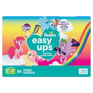 Pampers Easy Ups Training Underwear Girls Size 4 2T-3T 84 Count - 1 of 4