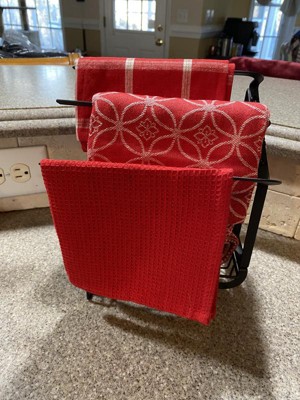 5pk Kitchen Towel & Dishcloth Set Red - Design Imports